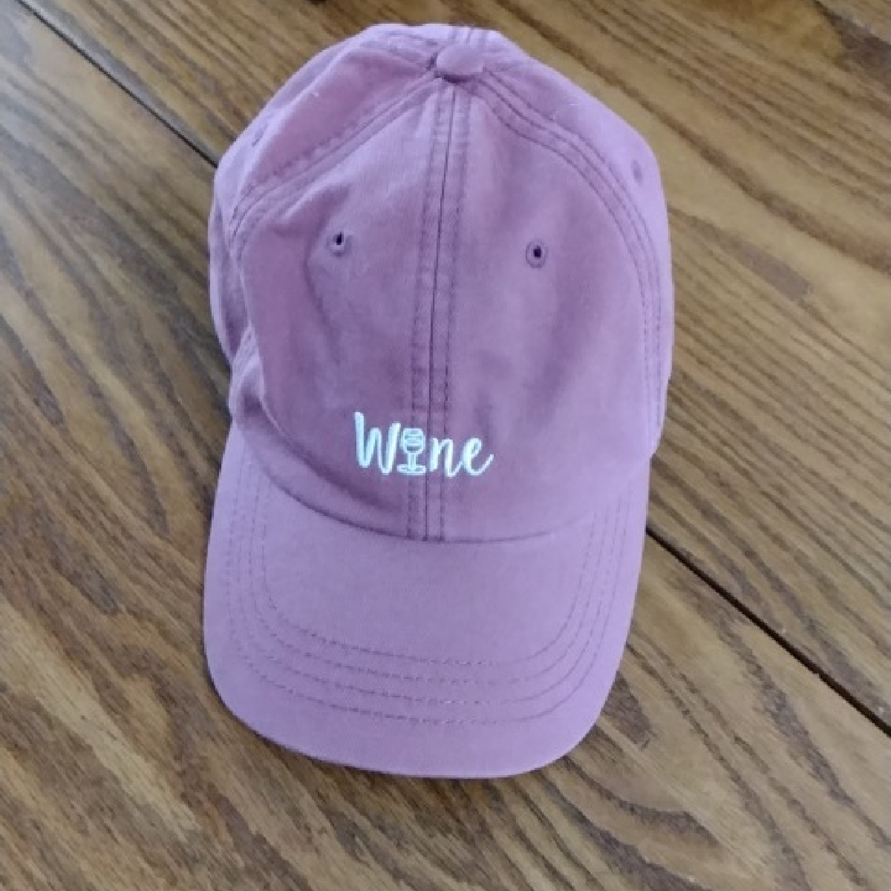 State of Mind Mauve Wine Embroidered Hat